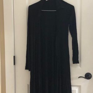 Black long cardigan